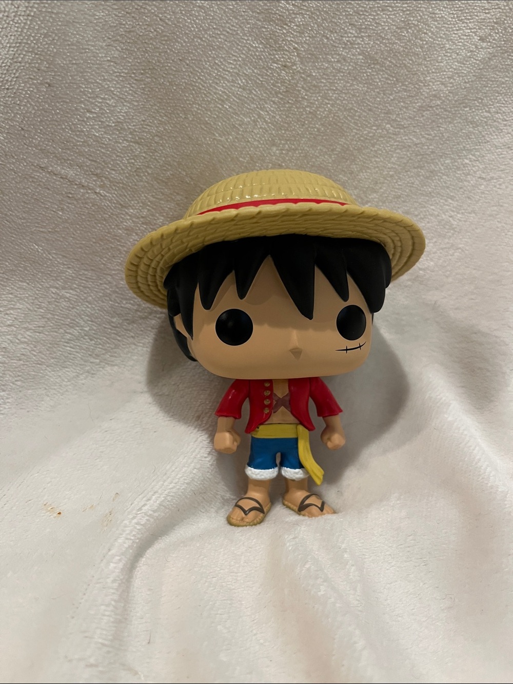 Funko Yellow Straw Hat Luffy Pop! Vinyl Figure with Red Jacket